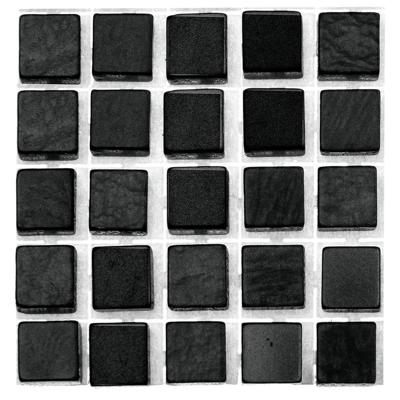 Glorex hobby mozaieken steentjes/tegels - 476x - zwart - 0.5 x 0.5 x 0.2 cm - zelfklevend