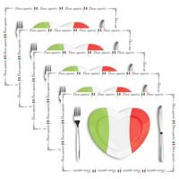 Placemat Italiaans design - 500x stuks - 42 x 30 cm - 90g - Italie