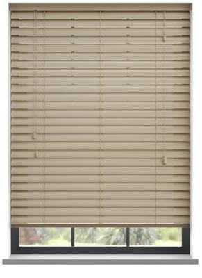 Aluminium jaloezie met koord - Beige