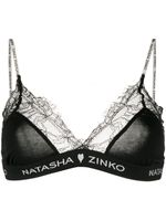 Natasha Zinko soutien-gorge à bonnets triangles - Noir