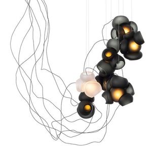 Bocci 100.7 Semi-rigid Hanglamp - Grijs met transparant