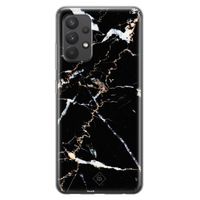 Samsung Galaxy A32 4G siliconen hoesje - Marmer zwart Samsung Galaxy A32 4G siliconen hoesje - Marmer zwart