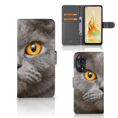 Telefoonhoesje | Met pasjeshouder | OPPO Reno8 T 4G Britse Korthaar