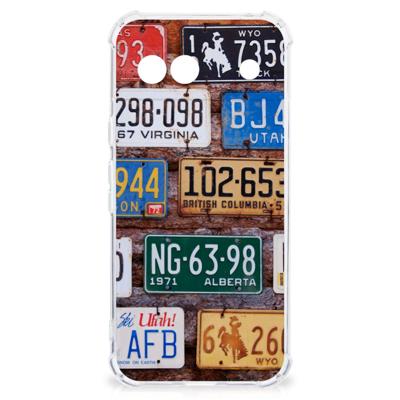 Google Pixel 8A Anti-shock Hoesje met foto Kentekenplaten Google Pixel 8A Anti-shock Hoesje met foto Kentekenplaten