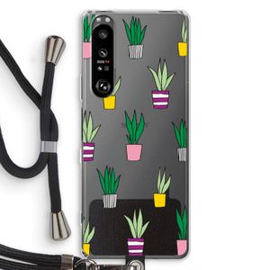 Sanseveria: Sony Xperia 1 III Transparant Hoesje met koord