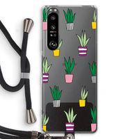 Sanseveria: Sony Xperia 1 III Transparant Hoesje met koord
