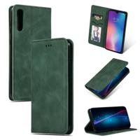 Retro huid voelen Business magnetische horizontale Flip lederen case voor Xiaomi 9 SE (Army Green)