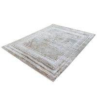 Vintage Vloerkleed Almeras - lijst patroon Beige -80 x 150 cm