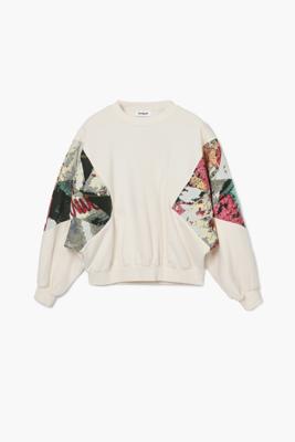Sweatshirt met bedrukte mouwen M. Christian Lacroix - WHITE - S