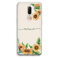 Zonnebloemen: OnePlus 6 Transparant Hoesje