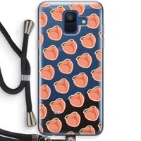 Just peachy: Samsung Galaxy A6 (2018) Transparant Hoesje met koord