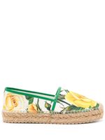 Dolce & Gabbana espadrilles en toile à fleurs - Blanc - thumbnail