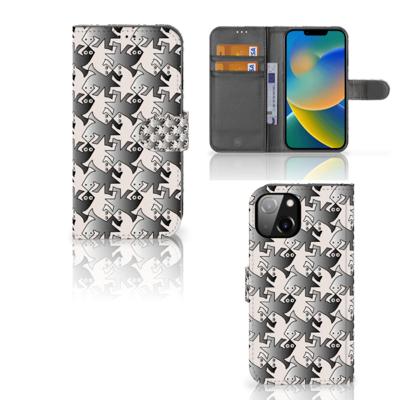 Apple iPhone 14 | Telefoonhoesje | Met pasjeshouder | Salamander Grey