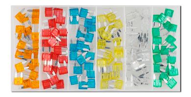 Assortiment mini steek-zekeringen 120 stuks 4822325