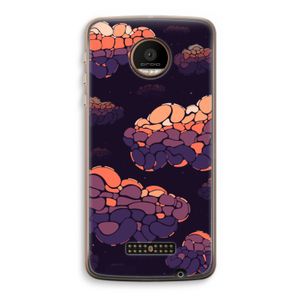 Patroon Wolken: Motorola Moto Z Force Transparant Hoesje