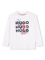 HUGO KIDS t-shirt en coton à logo imprimé - Blanc - thumbnail