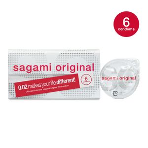 Sagami Original 0.02 - Ultradunne Latexvrije Condooms 6 stuks