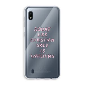 Christian Grey: Samsung Galaxy A10 Transparant Hoesje