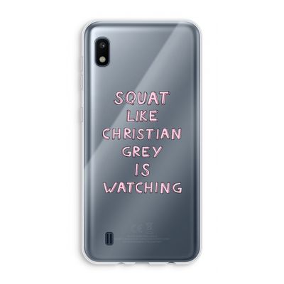 Christian Grey: Samsung Galaxy A10 Transparant Hoesje