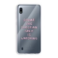Christian Grey: Samsung Galaxy A10 Transparant Hoesje