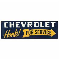Chevrolet Honk For Service Metalen Bord- 61 x 19cm