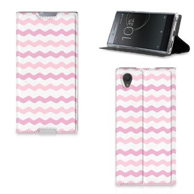 Sony Xperia L1 | Hoesje met Magneet | Waves Roze