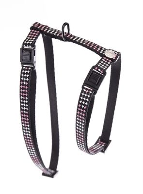 MARTIN SELLIER KATTENTUIG KRUIS ROZE / ZWART 35-50X1 CM