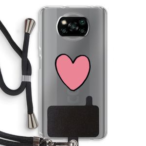 Hartje: Xiaomi Poco X3 NFC Transparant Hoesje met koord