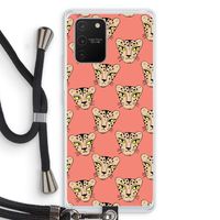 Tijger: Samsung Galaxy S10 Lite Transparant Hoesje met koord