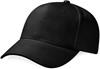 Beechfield CB65 Pro-Style Heavy Brushed Cotton Cap - Black - One Size