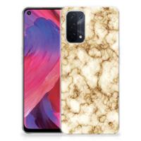 OPPO A93 5G | TPU | Siliconen hoesje | Marmer Goud
