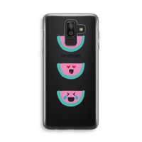 Smiley watermeloen: Samsung Galaxy J8 (2018) Transparant Hoesje