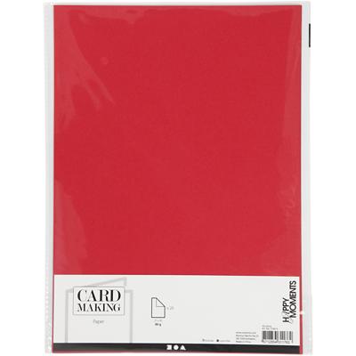 Creativ Company Papier rood a4 80gr, 20st.