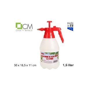 Plantenspuit met hoge druk sproeier/vernevelaar - kunststof - 1.5 liter - rood/wit - 30 cm