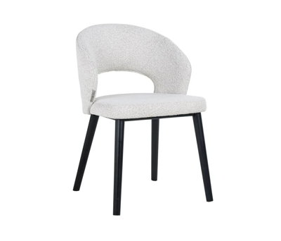 Stoel Savoy White Bouclé