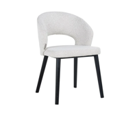 Stoel Savoy White Bouclé