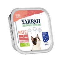 Yarrah - Bio Paté Multipack Zalm - Kat - 8 x 100 g - thumbnail