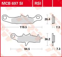 TRW Remblokken, en remschoenen voor de moto, MCB697SI Sinter offroad