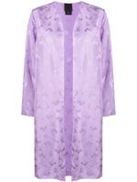 Anna Sui veste en jacquard à fleurs - Violet - thumbnail