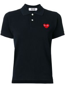 Comme Des Garçons Play polo à patch logo - Bleu