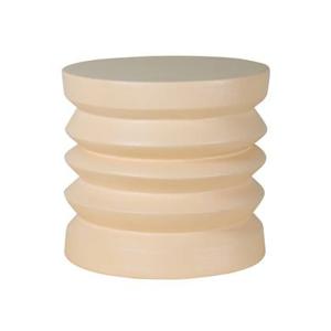 HKliving Stoneware Bijzettafel Ø 38 cm - Cream