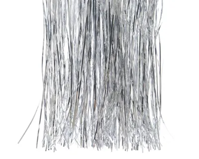 Decoris Lametta Vinyl Glans 50x40cm Zilver