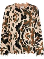 Semicouture pull à motif camouflage - Tons neutres