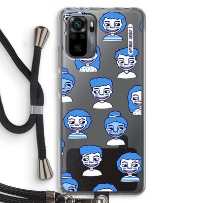 Gezichtjes: Xiaomi Redmi Note 10 Pro Transparant Hoesje met koord