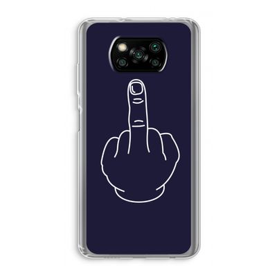 F**k U: Xiaomi Poco X3 Pro Transparant Hoesje