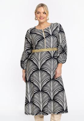 Yoek Jurk PALM | Zwart | Maat 54/56