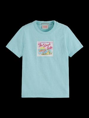 Regular-fit melange T-shirt Bayside blue melange