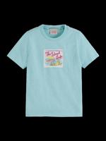 Regular-fit melange T-shirt Bayside blue melange