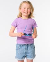 HEMA Kinder T-shirt Rib Paars (paars)