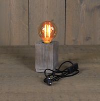 Tafellamp hout 8 x 12 cm E27 - Annas collection